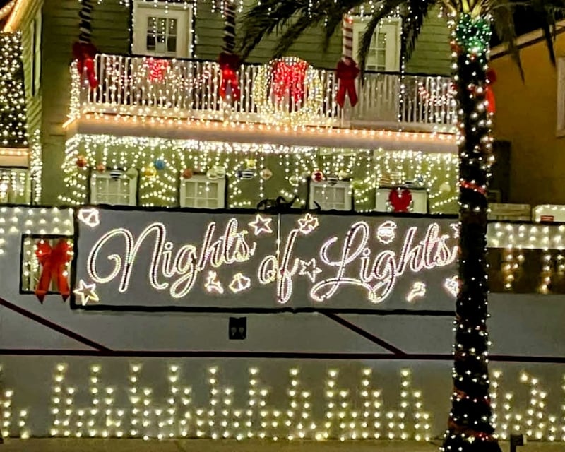 Private Nights of Lights Golf Cart Tour in St. Augustine