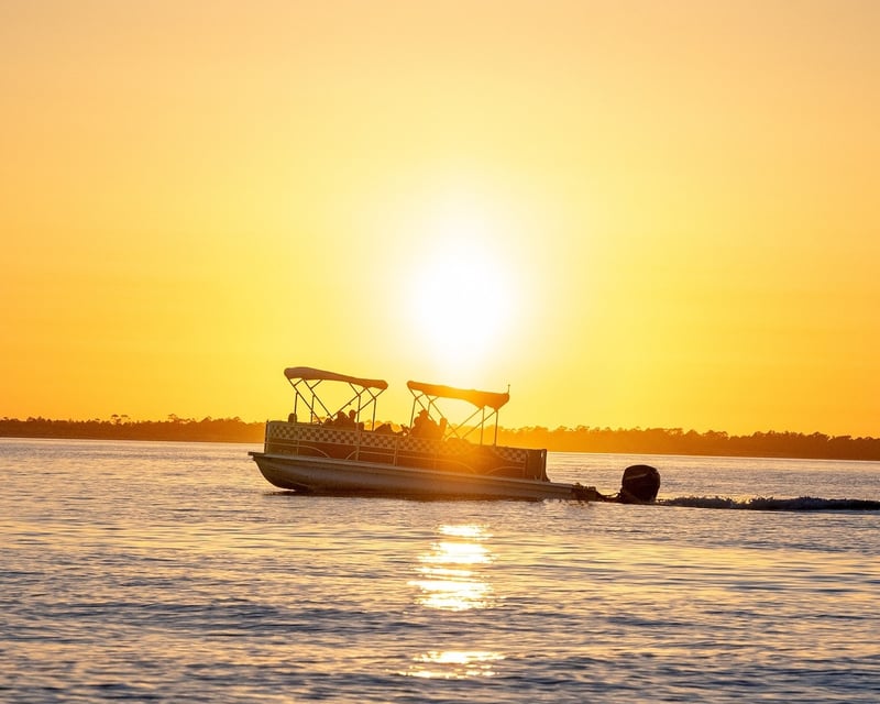 Sunset Pontoon Cruise in Pensacola Beach