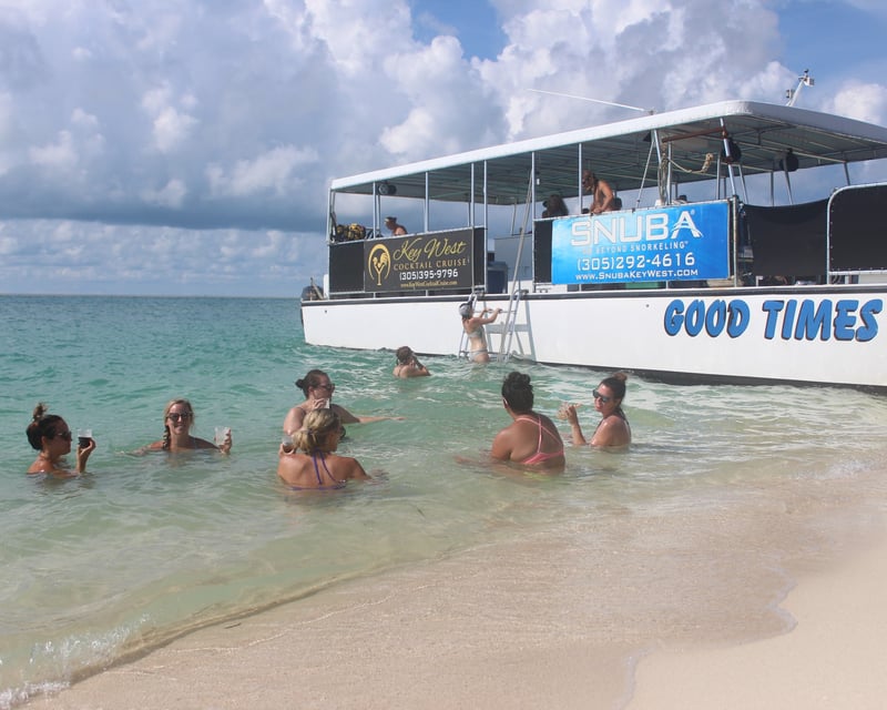 Private Key West Sandbar Charter on 47' Power Catamaran