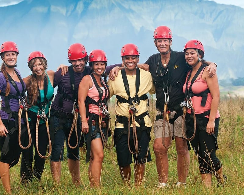 Kayak, Waterfall Hike & Zipline Safari in Kauai