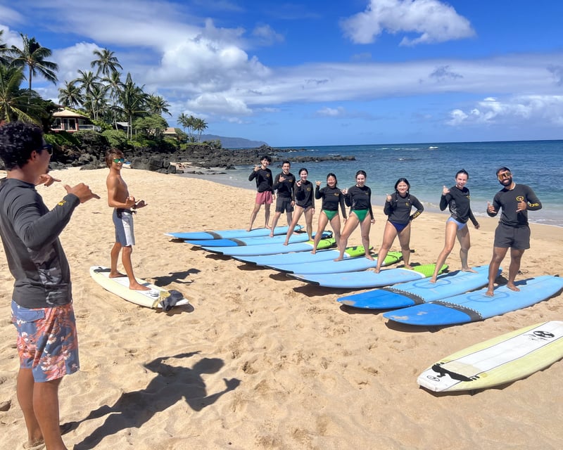 Private Group Surf Lesson with Local Watermen in Haleiwa