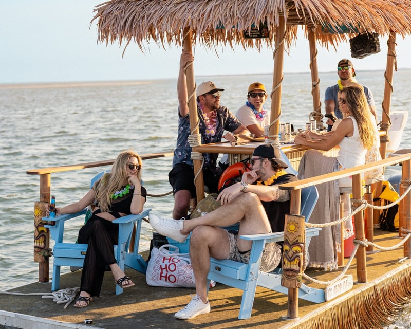 Tiki Boat Charter in Folly Beach