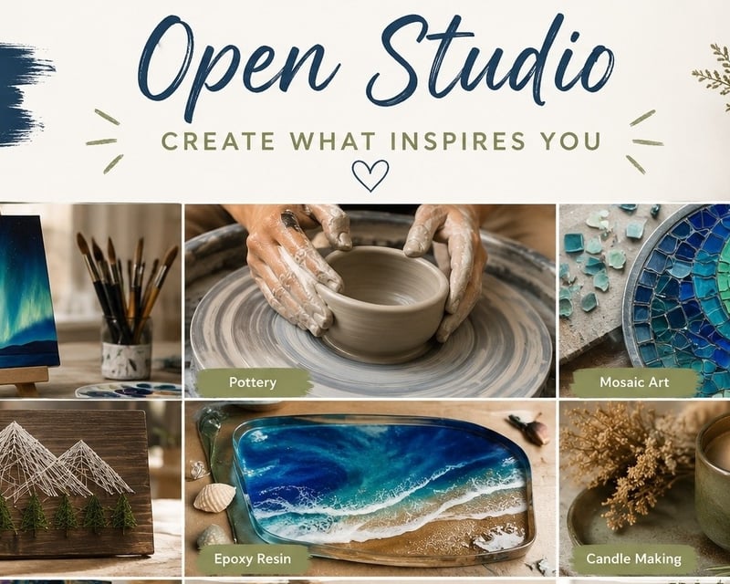 DIY Arts & Crafts Open Studio in Florence, WI