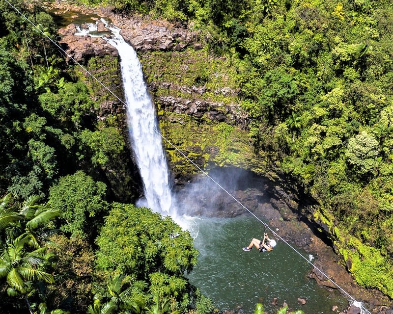 7-Zipline Tour on Hawaii Island