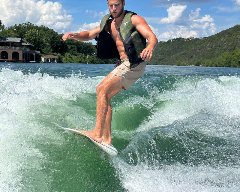 Wake Surf Boat Charter on Lake Austin