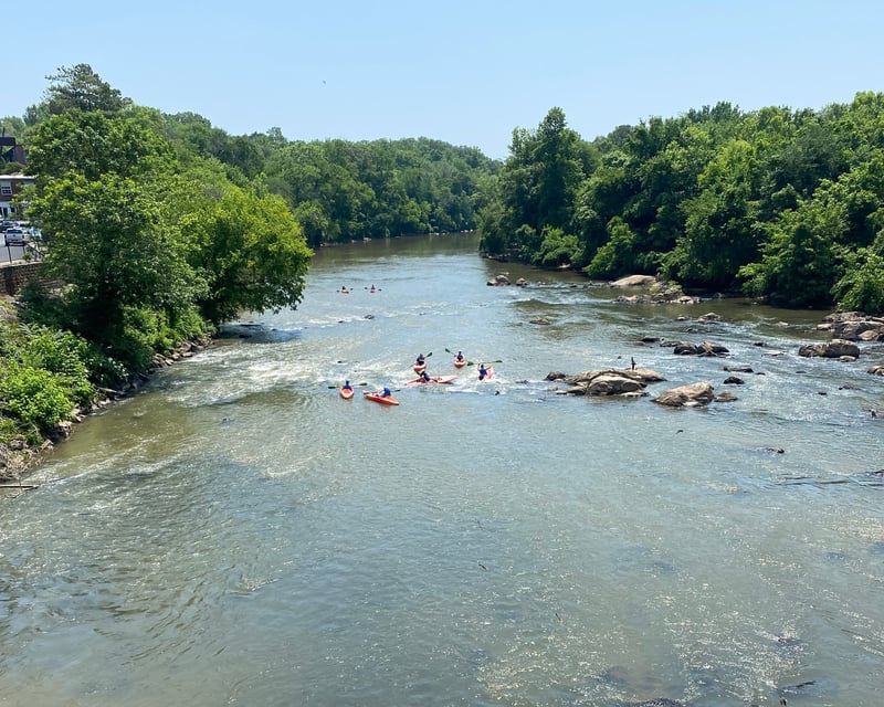 Paddle a 5.5-Mile Whitewater Kayak Trip in Saxapahaw
