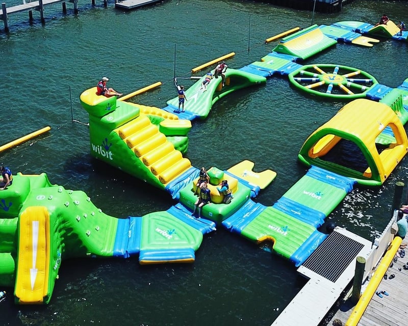 Play at an Aqua Park in Ocean City