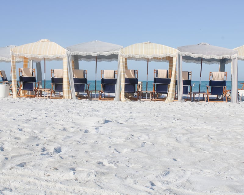 1-Day Beach Cabana Rental in Holmes Beach