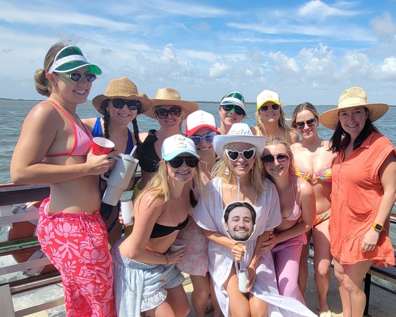 Private Tiki Boat Sandbar Charter in Tybee Island
