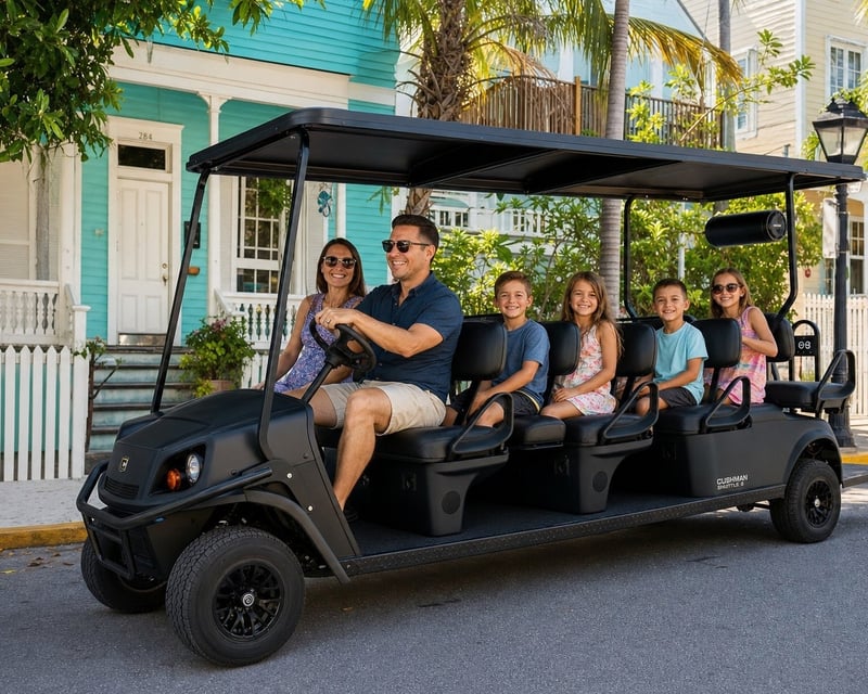 8-Passenger Gas Golf Cart Rental in Key West