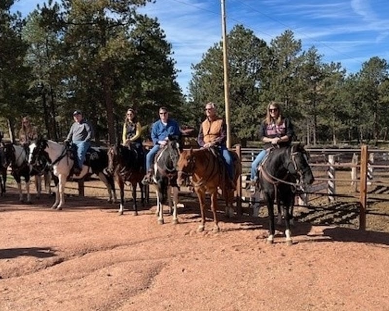 Guided Trail Ride to Wrangler's Ridge in Woodland Park