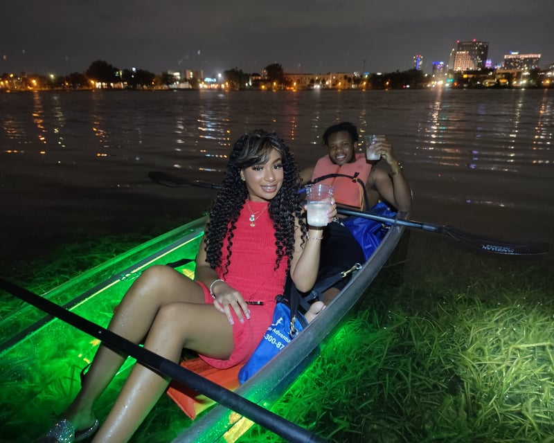 Neon Glow Guided Kayak & Paddleboard Tour on Lake Ivanhoe