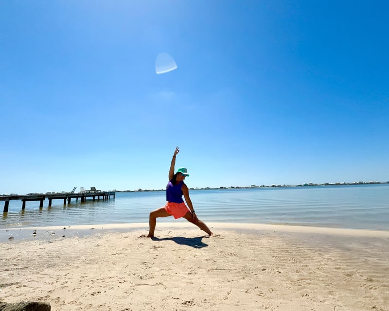 1-Hour Beach Yoga Class on the Gulf Coast