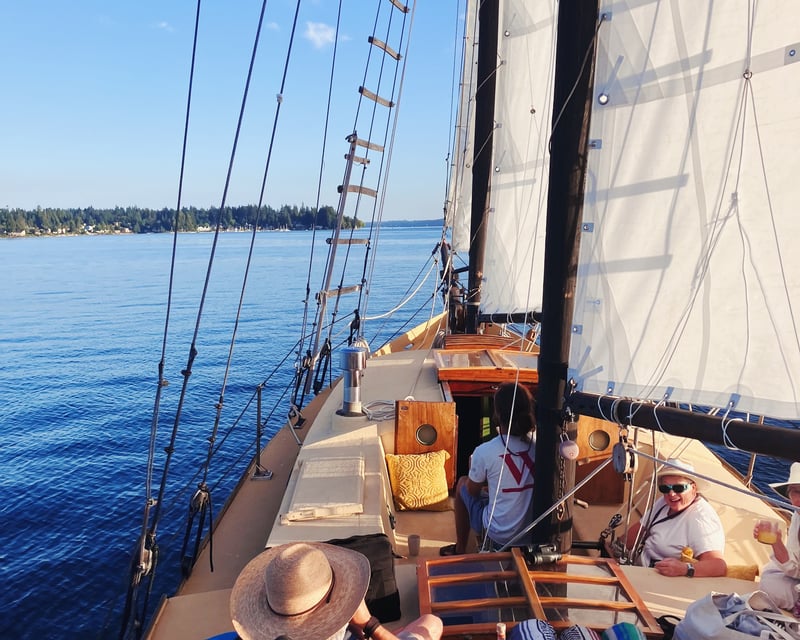 Sail Olympia On A Quiet Morning Cruise