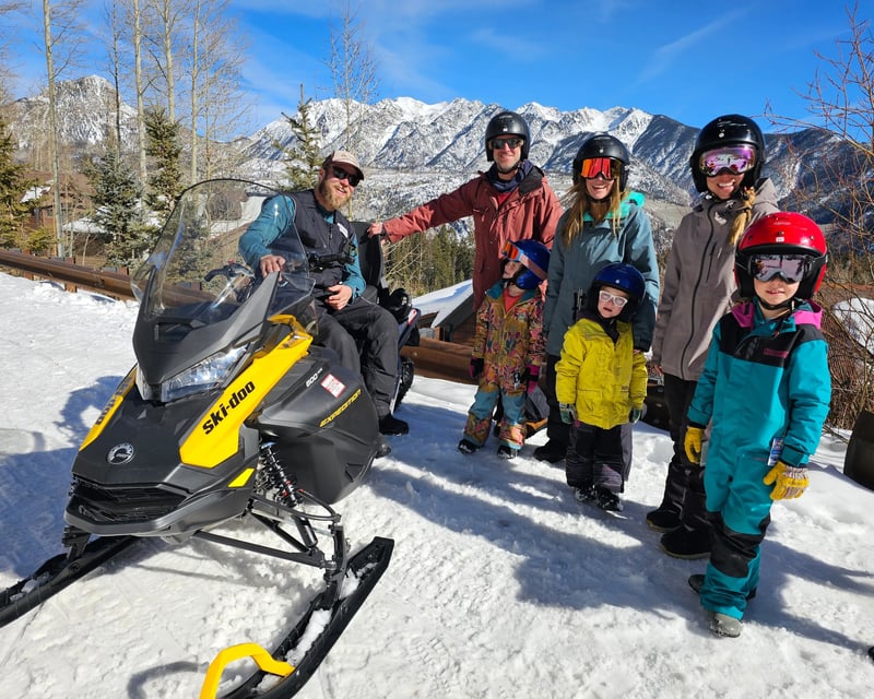 Guided Mountain Snowmobile Tour in Durango