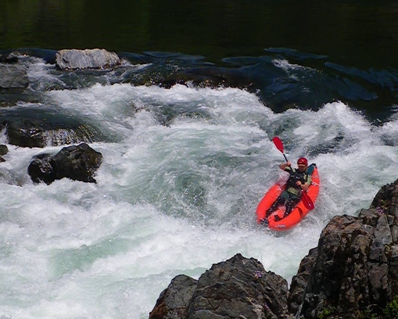 Kayak Class II Whitewater on the Trinity River