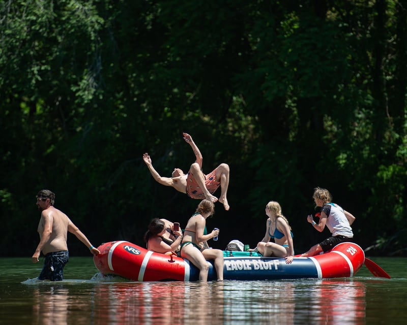 Half-Day 6-Mile River Float Trip in Tahlequah
