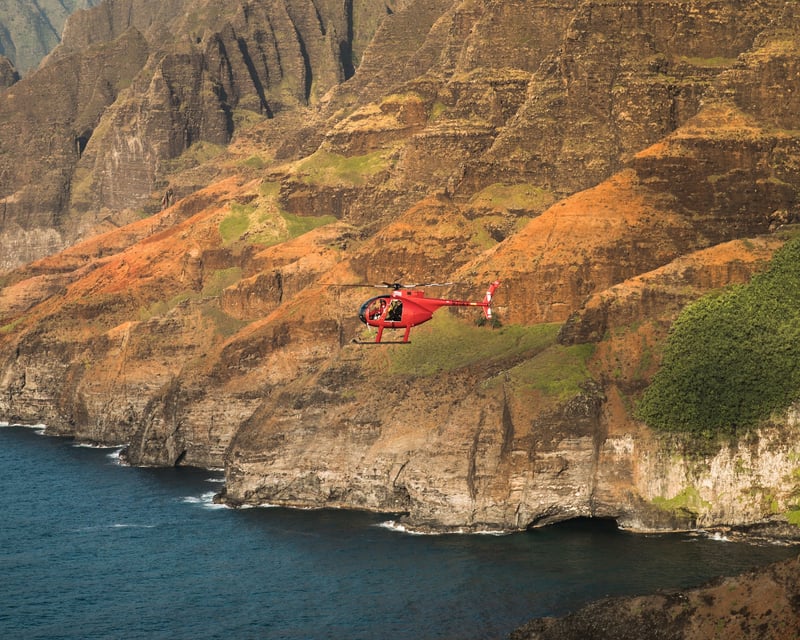 Fly Doors-Off on a 50-55 Minute Kauai Helicopter Tour