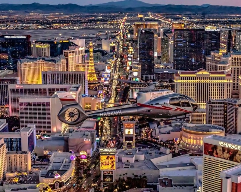 Las Vegas Strip Self-Drive & Night Helicopter Tour