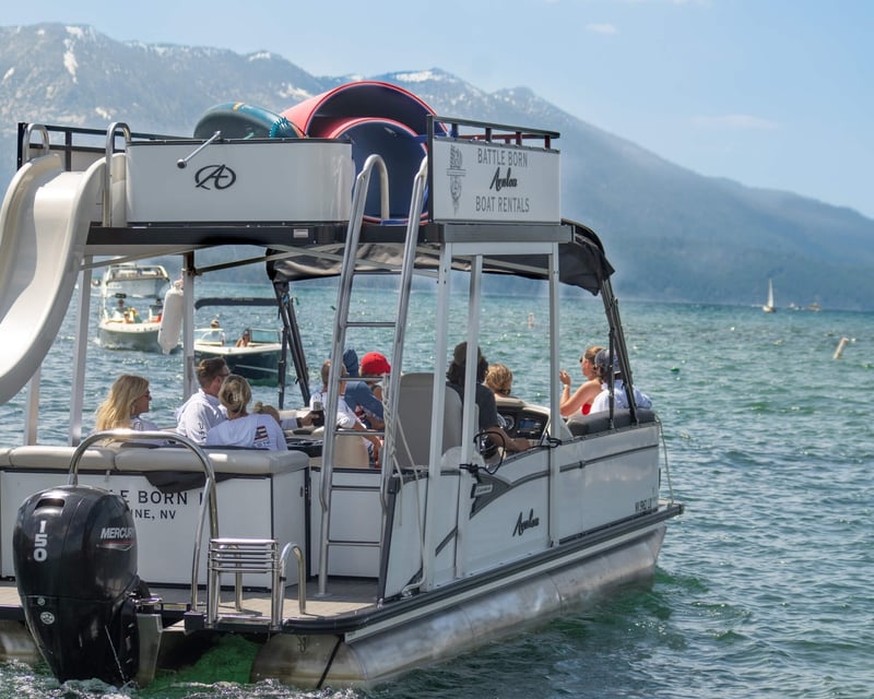 Water Slide Charter on Lake Tahoe