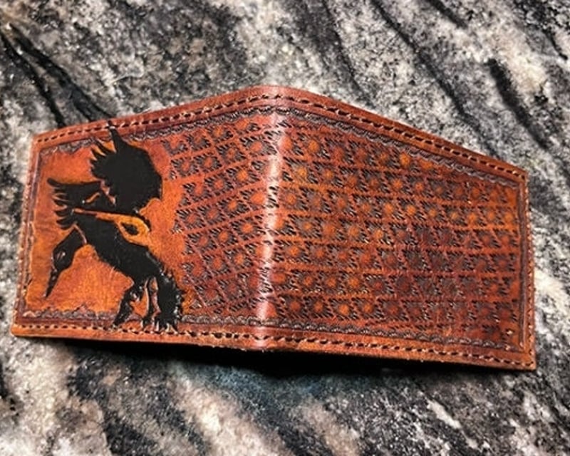 Tooled Leather Wallet Making Workshop in Grand Lake