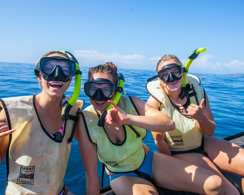 Zodiac Boat Snorkel Tour on Kauai's South Shore, Poipu