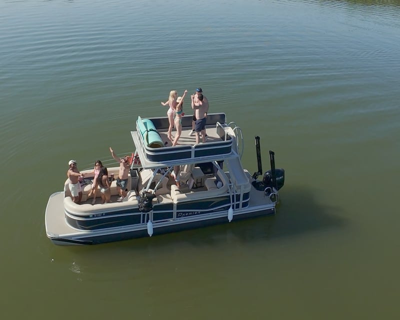 Cruise Percy Priest Lake on a 25' Slide Pontoon