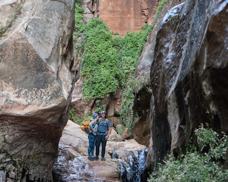 Private Water Canyon Waterfall Hike Near Hildale, Utah