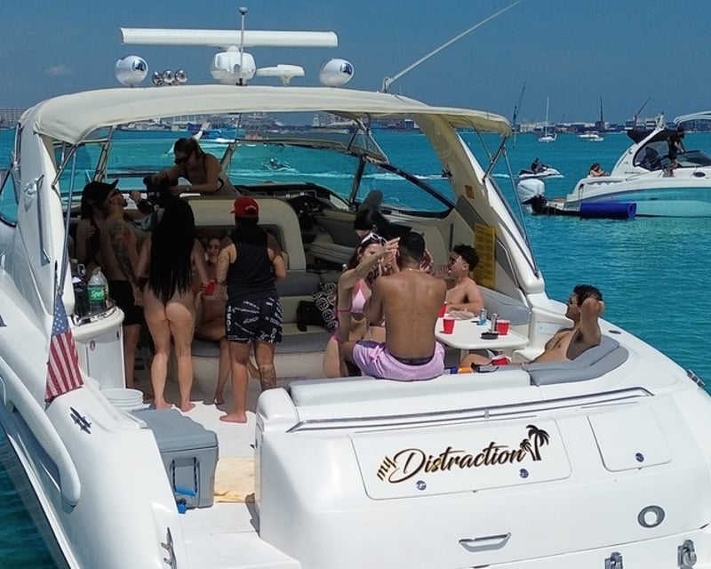 Nighttime Miami Private Yacht Charter