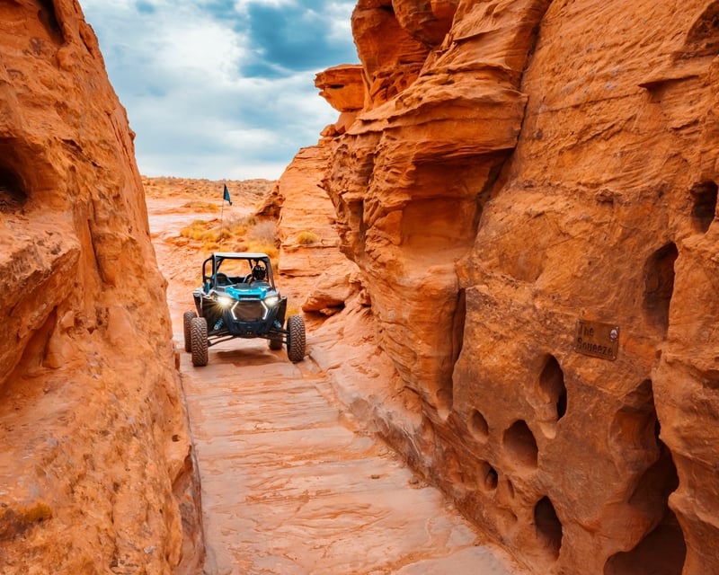 Guided UTV Tour Through The Squeeze Near Sand Hollow