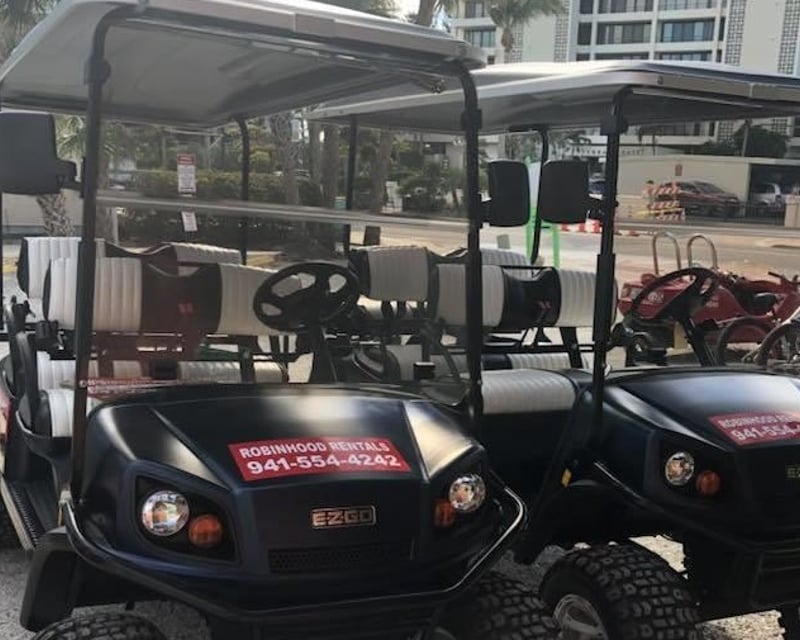 Siesta Key 6-Passenger Golf Cart Rental