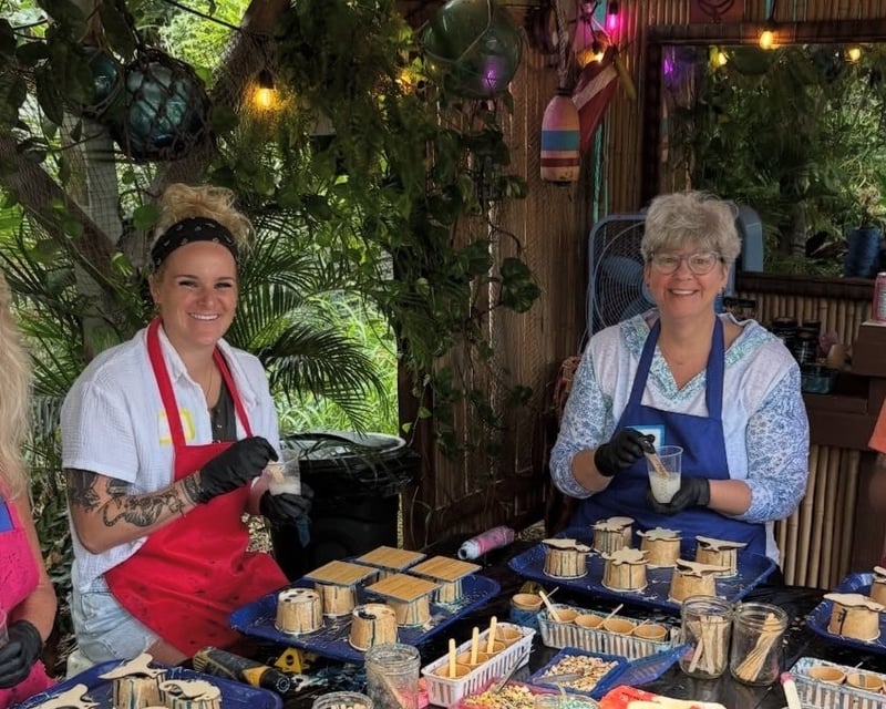 Ocean-Inspired Resin Coaster Workshop in Paia, Maui