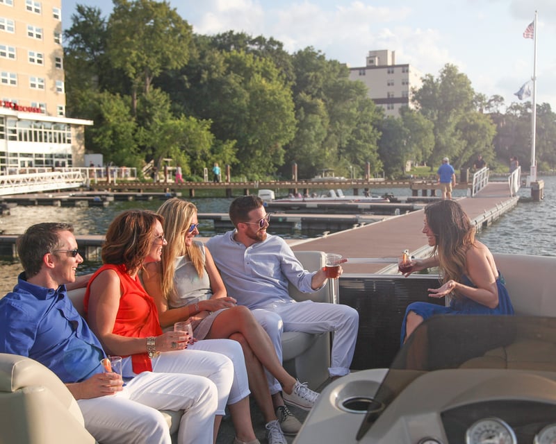 Captained Pontoon Boat Rental in Madison