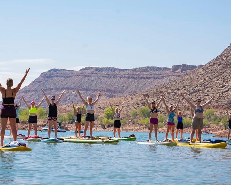 SUP Pilates Class at Quail Creek State Park