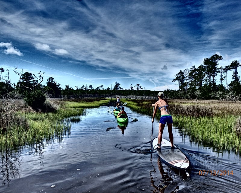 Flatwater Stand Up Paddleboard Lesson in Cedar Point, NC