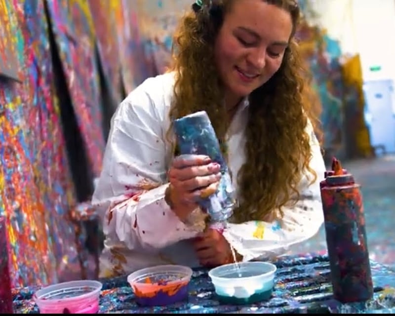 Acrylic Pour Fluid Art Class in Sandy Springs, GA