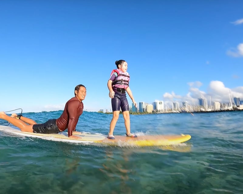Private Kids Surf Lesson in Honolulu