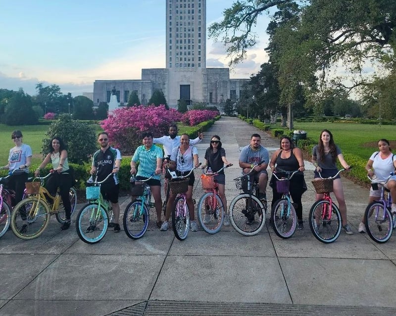 Private Glow-in-the-Dark Bike Tour in Downtown Baton Rouge