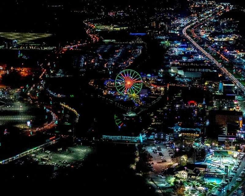 Winterfest Lights Night Helicopter Tour in Sevierville