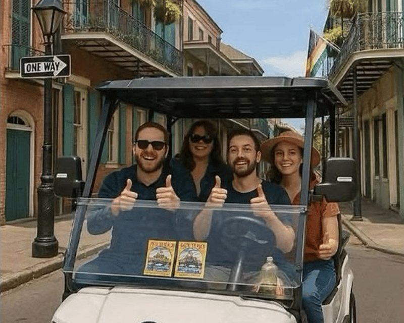 Explore New Orleans in a Private Electric Golf Cart
