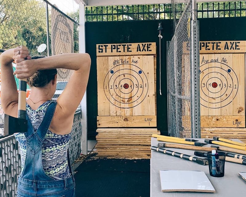 Outdoor Axe Throwing Double Lane Rental in St. Petersburg