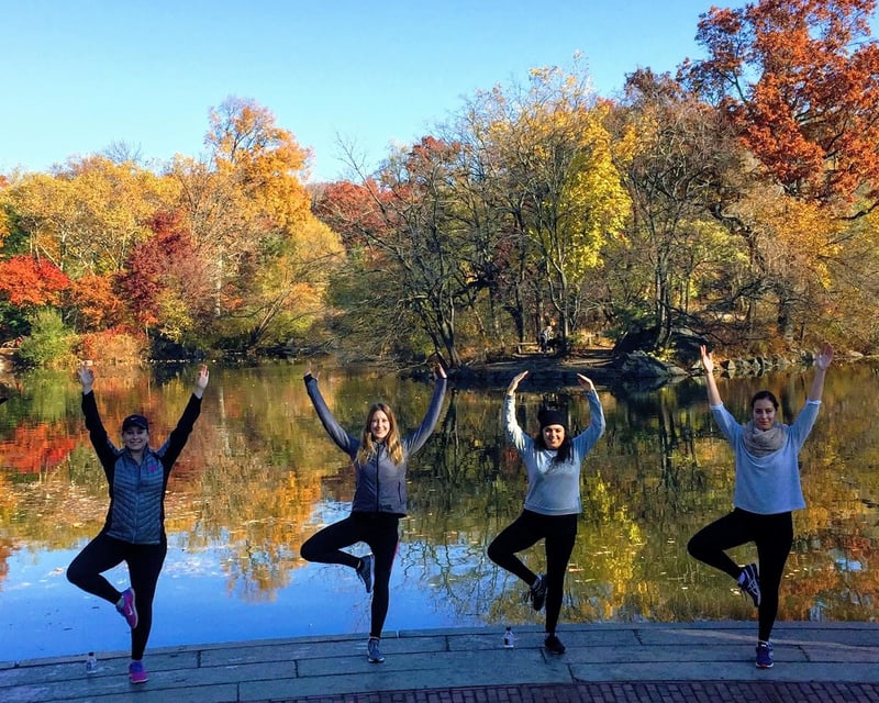 Sunrise Yoga Walking Tour in Central Park