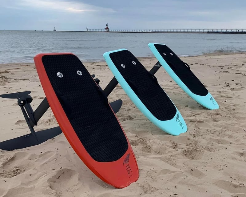 Beginner E-Foiling Lesson in St. Joseph, Michigan