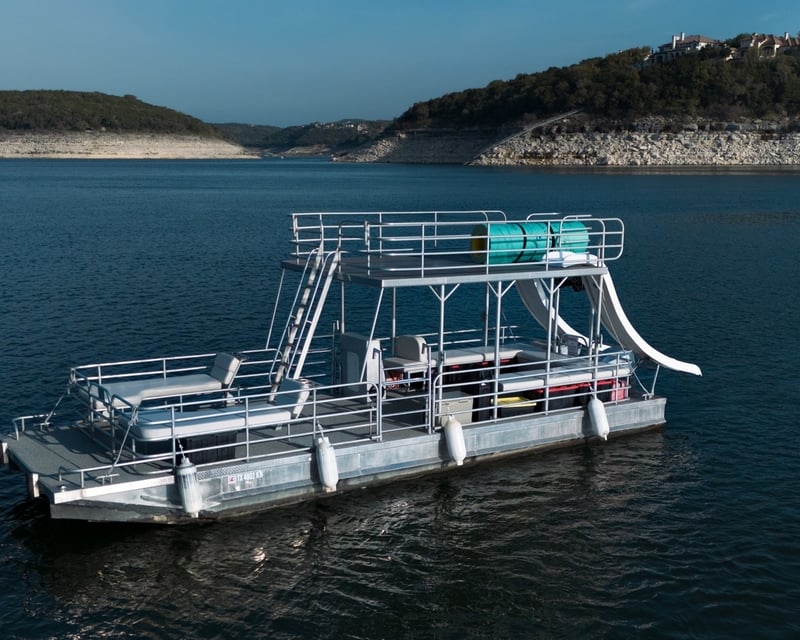Private 30' Party Boat Charter with Slides on Lake Travis