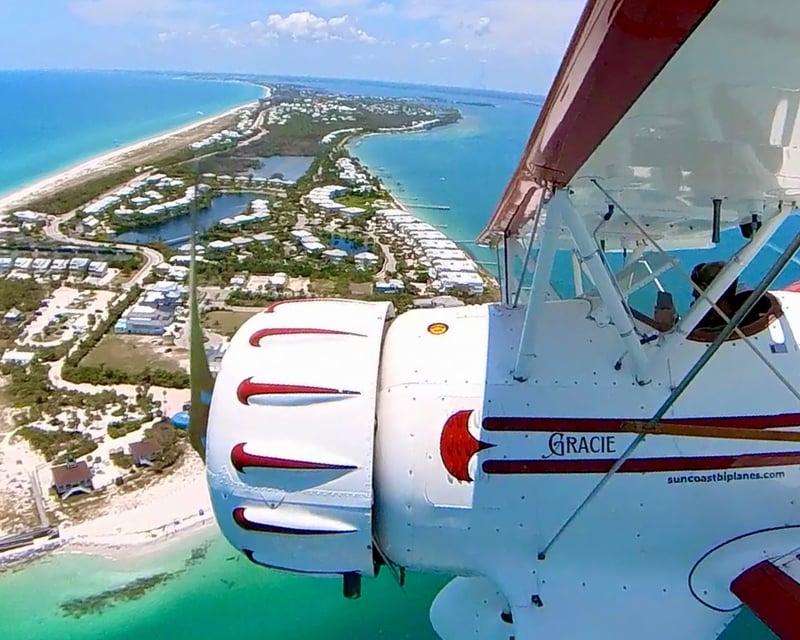 Biplane Beach Tour Over Boca Grande From Punta Gorda