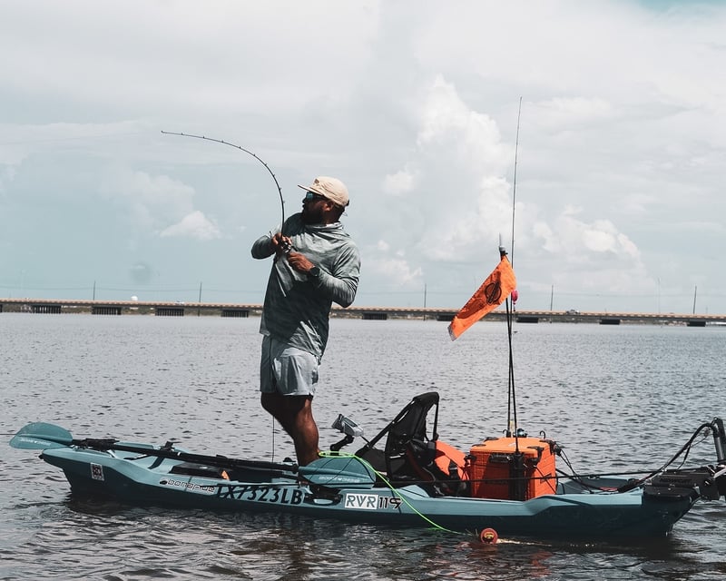 Afternoon Motorized Fishing Kayak Rental in Corpus Christi