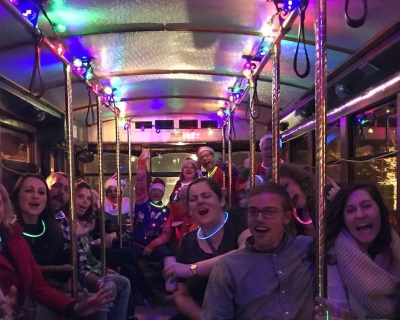 Holiday Trolley Bar Crawl in Downtown Raleigh