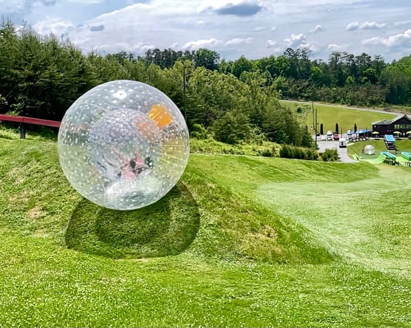 Wet Zorbing Ride in Pigeon Forge