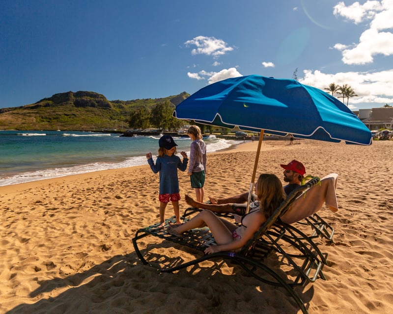 Lihue 2-Chair & Umbrella Beach Rental
