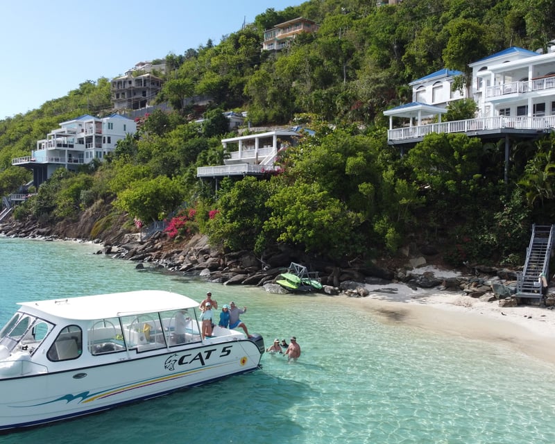 Private 36' Power Catamaran Charter in St. John